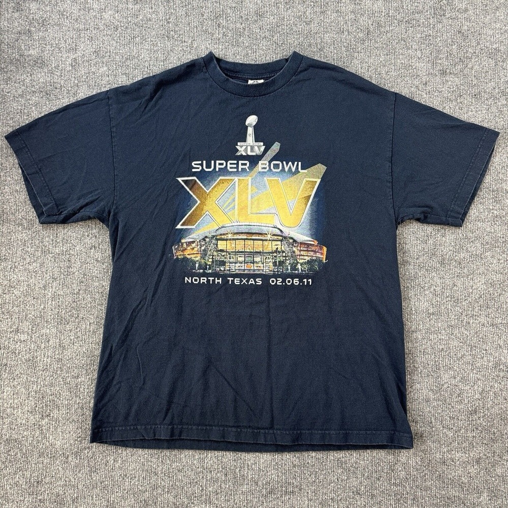 Super Bowl Shirt Mens XL VTG Y2K Graphic‎ Logo